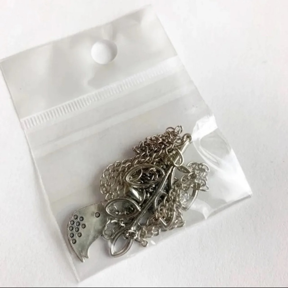 New Lovely Silver Chain Branch Tree Leaves Bird Pendant Fashion Dainty Necklace - Picture 3 of 6